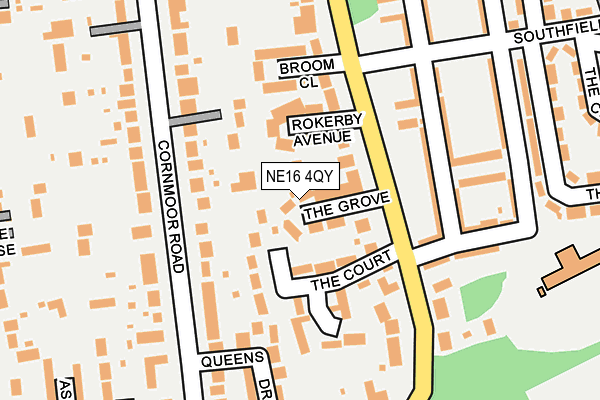 NE16 4QY map - OS OpenMap – Local (Ordnance Survey)