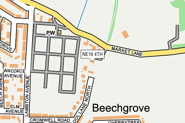 NE16 4TH map - OS OpenMap – Local (Ordnance Survey)