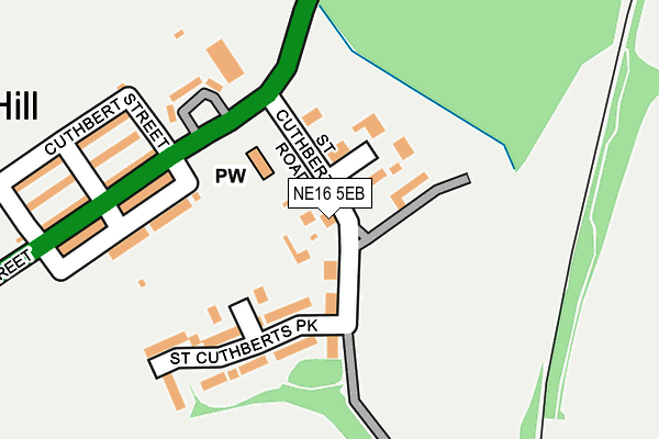 NE16 5EB map - OS OpenMap – Local (Ordnance Survey)