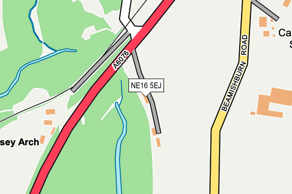 NE16 5EJ map - OS OpenMap – Local (Ordnance Survey)