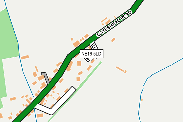 NE16 5LD map - OS OpenMap – Local (Ordnance Survey)