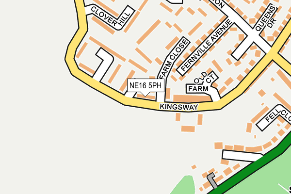 NE16 5PH map - OS OpenMap – Local (Ordnance Survey)
