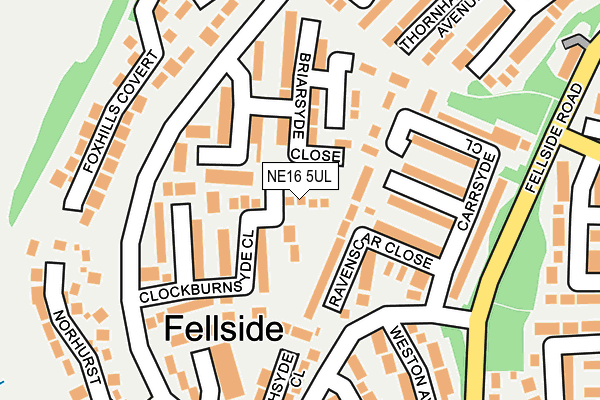 NE16 5UL map - OS OpenMap – Local (Ordnance Survey)