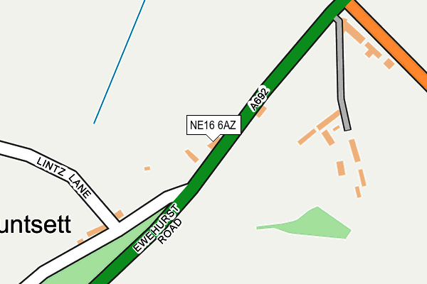 NE16 6AZ map - OS OpenMap – Local (Ordnance Survey)
