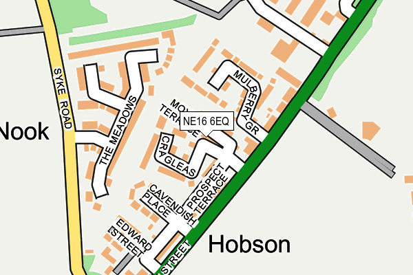 NE16 6EQ map - OS OpenMap – Local (Ordnance Survey)