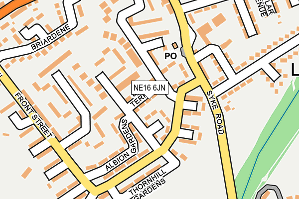 NE16 6JN map - OS OpenMap – Local (Ordnance Survey)