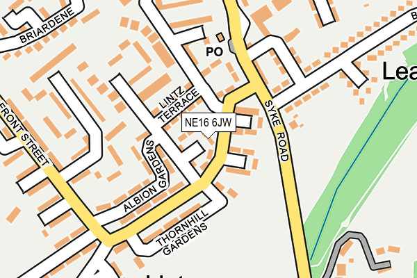NE16 6JW map - OS OpenMap – Local (Ordnance Survey)