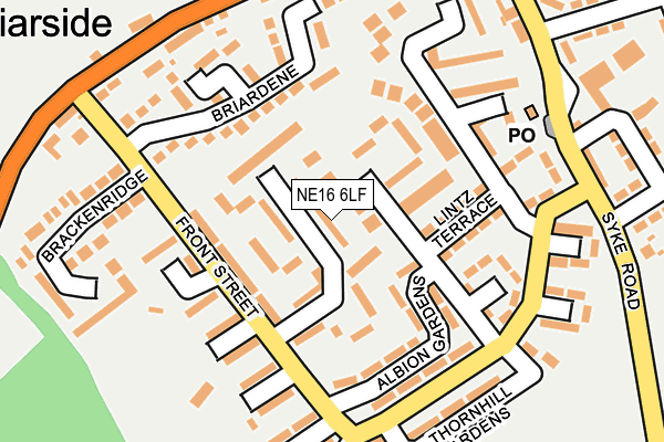NE16 6LF map - OS OpenMap – Local (Ordnance Survey)