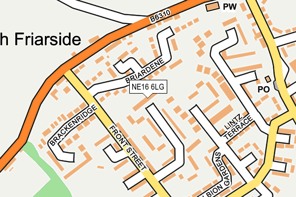 NE16 6LG map - OS OpenMap – Local (Ordnance Survey)