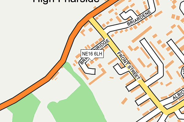 NE16 6LH map - OS OpenMap – Local (Ordnance Survey)
