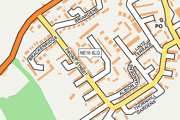 NE16 6LQ map - OS OpenMap – Local (Ordnance Survey)