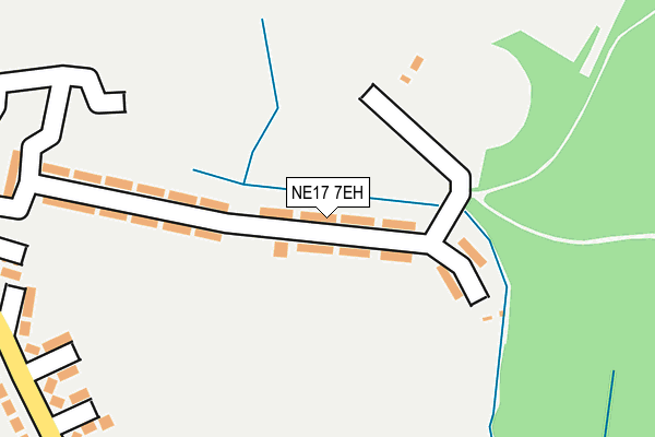 NE17 7EH map - OS OpenMap – Local (Ordnance Survey)