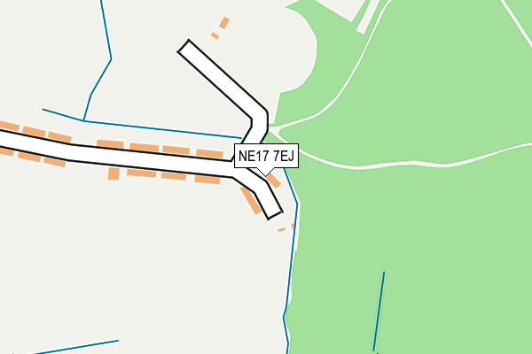 NE17 7EJ map - OS OpenMap – Local (Ordnance Survey)