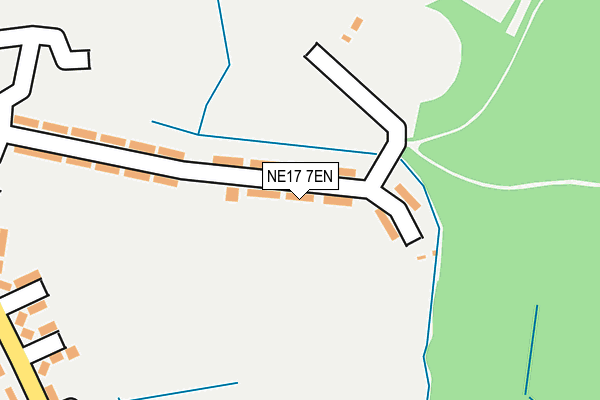 NE17 7EN map - OS OpenMap – Local (Ordnance Survey)