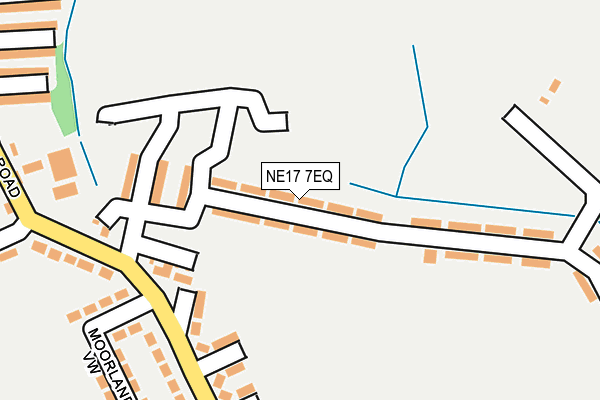 NE17 7EQ map - OS OpenMap – Local (Ordnance Survey)