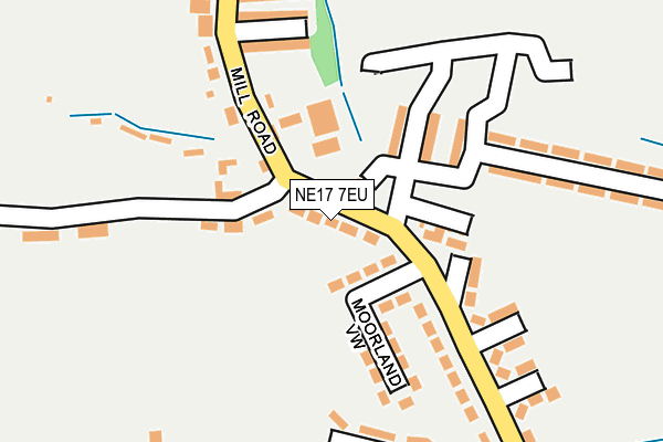 NE17 7EU map - OS OpenMap – Local (Ordnance Survey)