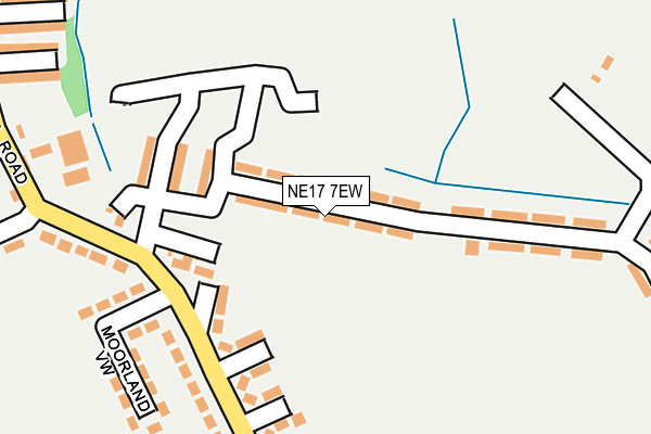NE17 7EW map - OS OpenMap – Local (Ordnance Survey)
