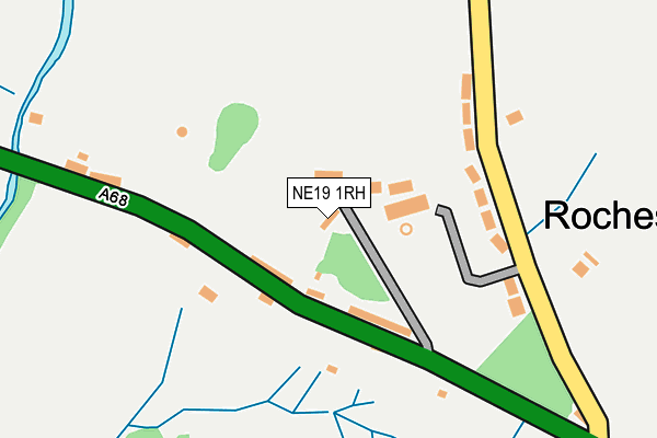NE19 1RH map - OS OpenMap – Local (Ordnance Survey)