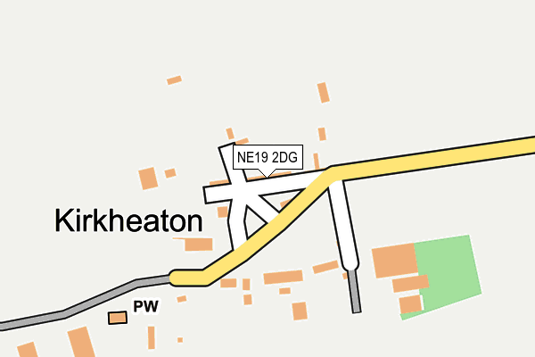 NE19 2DG map - OS OpenMap – Local (Ordnance Survey)