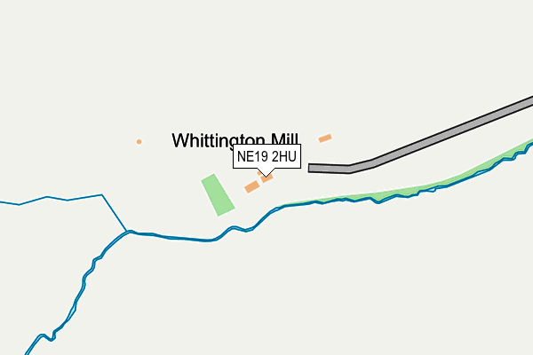 NE19 2HU map - OS OpenMap – Local (Ordnance Survey)