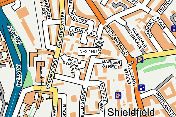 NE2 1HU map - OS OpenMap – Local (Ordnance Survey)