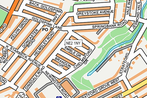NE2 1NY map - OS OpenMap – Local (Ordnance Survey)