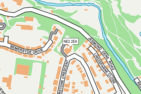 NE2 2EA map - OS OpenMap – Local (Ordnance Survey)
