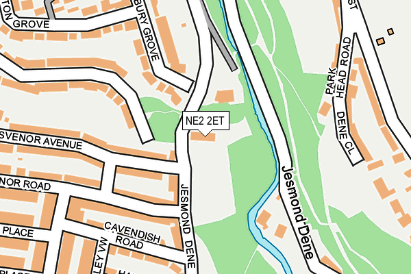NE2 2ET map - OS OpenMap – Local (Ordnance Survey)