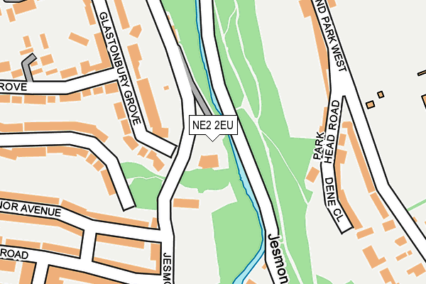 NE2 2EU map - OS OpenMap – Local (Ordnance Survey)