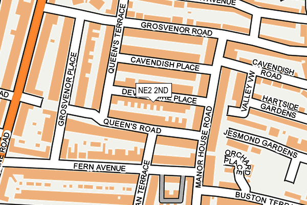 NE2 2ND map - OS OpenMap – Local (Ordnance Survey)