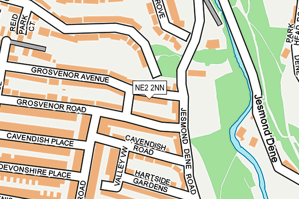 NE2 2NN map - OS OpenMap – Local (Ordnance Survey)
