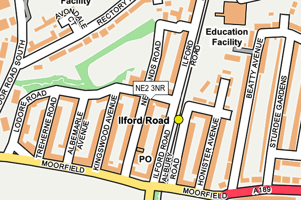 NE2 3NR map - OS OpenMap – Local (Ordnance Survey)