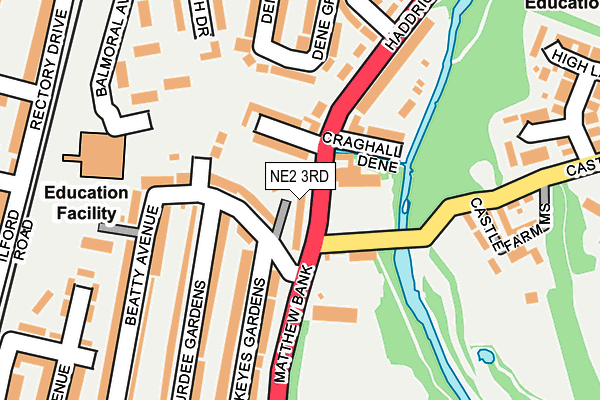 NE2 3RD map - OS OpenMap – Local (Ordnance Survey)