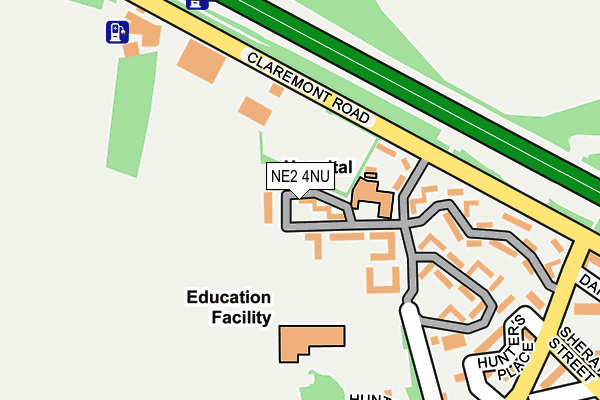 NE2 4NU map - OS OpenMap – Local (Ordnance Survey)