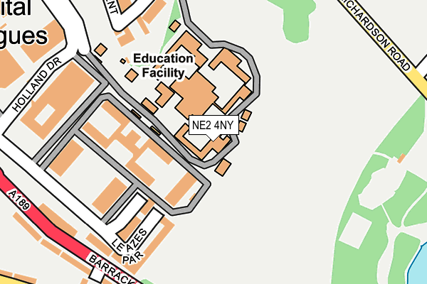 NE2 4NY map - OS OpenMap – Local (Ordnance Survey)