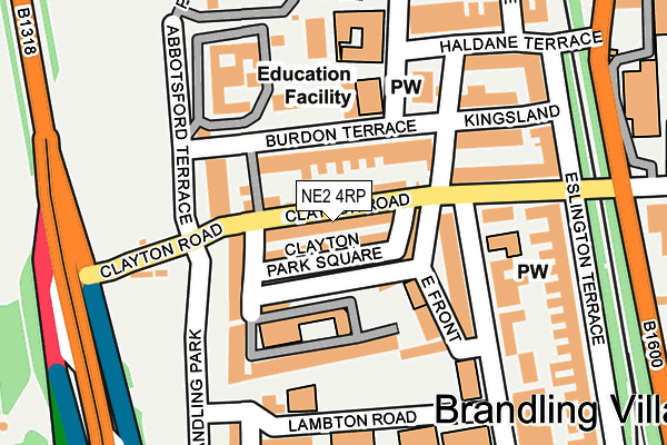 Map of BATCH JESMOND LTD at local scale