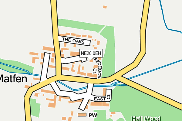 NE20 0EH map - OS OpenMap – Local (Ordnance Survey)