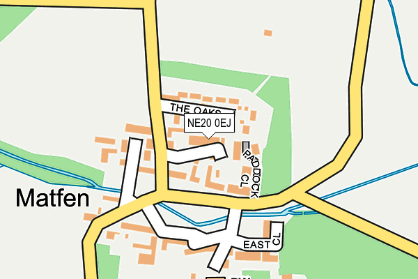 NE20 0EJ map - OS OpenMap – Local (Ordnance Survey)