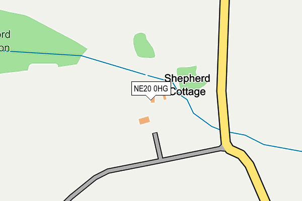 NE20 0HG map - OS OpenMap – Local (Ordnance Survey)