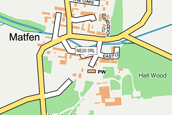 NE20 0RL map - OS OpenMap – Local (Ordnance Survey)
