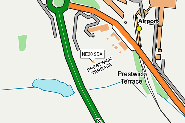 NE20 9DA map - OS OpenMap – Local (Ordnance Survey)