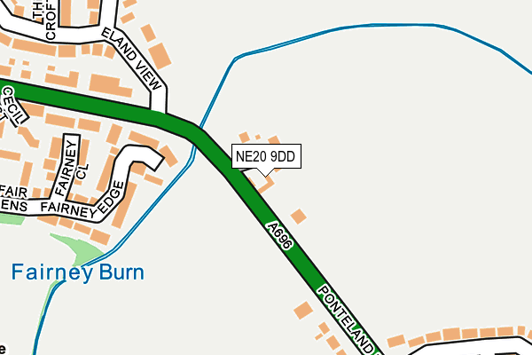 NE20 9DD map - OS OpenMap – Local (Ordnance Survey)