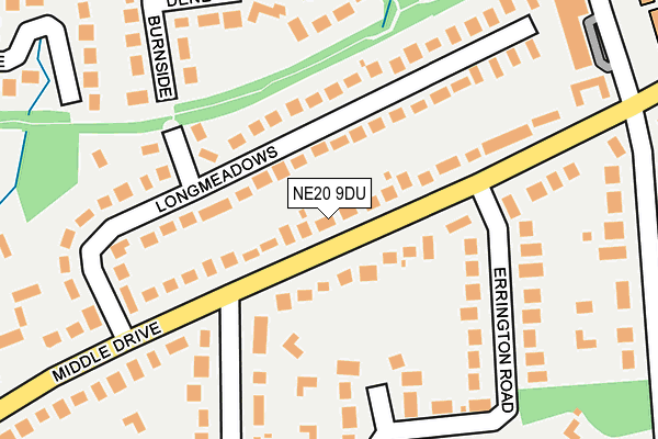 NE20 9DU map - OS OpenMap – Local (Ordnance Survey)