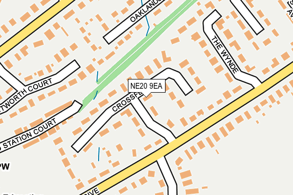 NE20 9EA map - OS OpenMap – Local (Ordnance Survey)