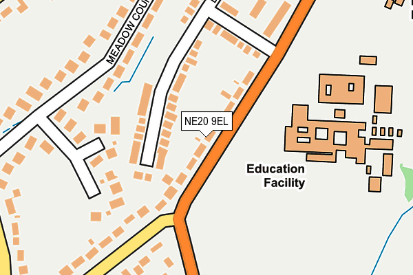 NE20 9EL map - OS OpenMap – Local (Ordnance Survey)