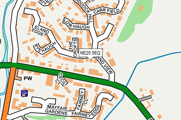 NE20 9EQ map - OS OpenMap – Local (Ordnance Survey)