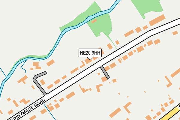 NE20 9HH map - OS OpenMap – Local (Ordnance Survey)