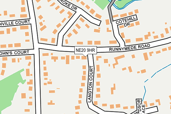 NE20 9HR map - OS OpenMap – Local (Ordnance Survey)