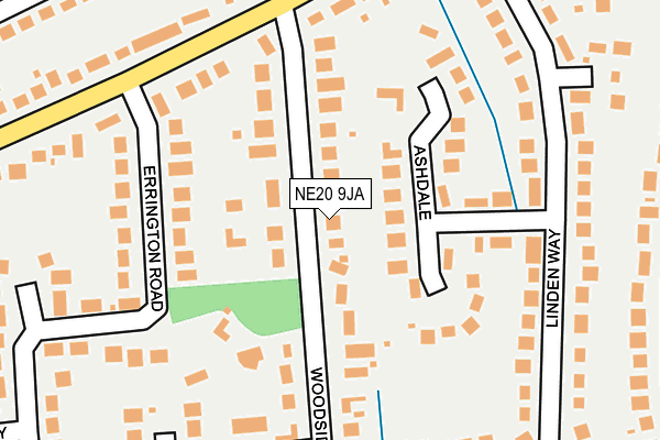 NE20 9JA map - OS OpenMap – Local (Ordnance Survey)