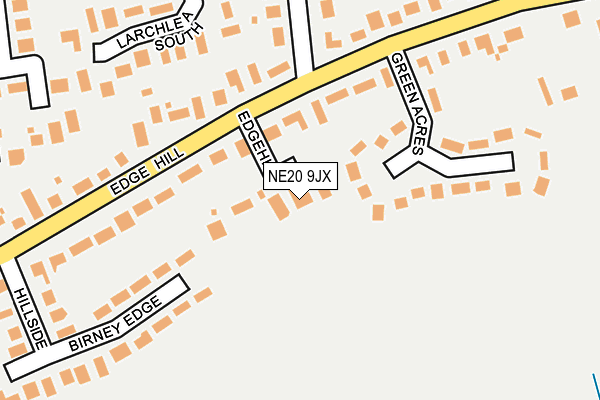 NE20 9JX map - OS OpenMap – Local (Ordnance Survey)